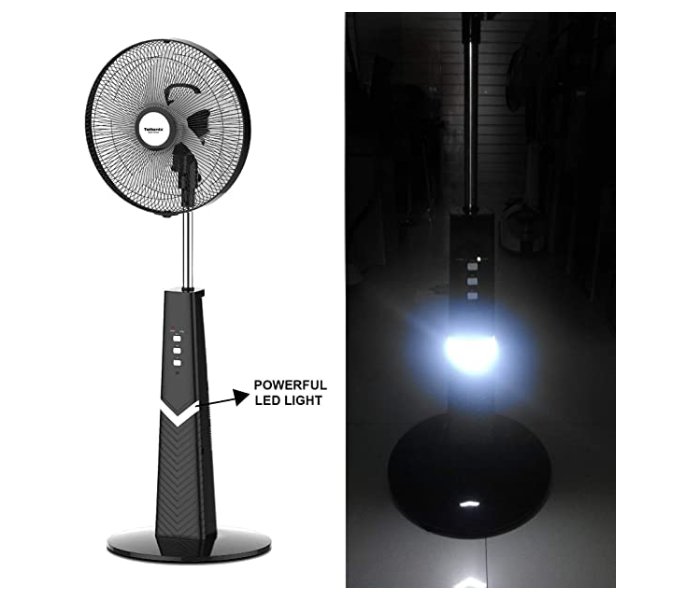 Telionix TSF2250 16 Inch Rechargeable Stand Fan - Black - Zoom Image 2