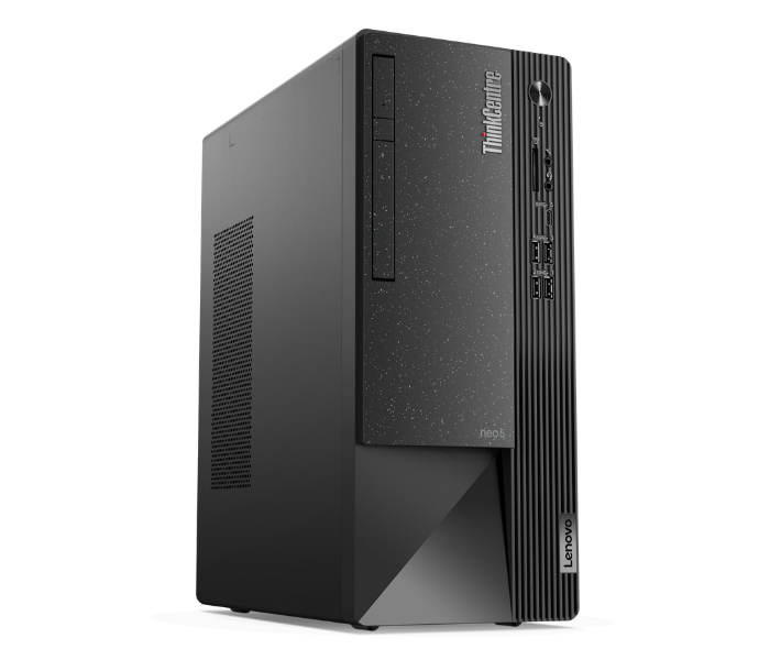 Lenovo 11SE000VEQ ThinkCentre neo 50t Intel Core i7-12700 Processor 4GB DDR4 RAM 1TB HDD Integrated Intel UHD Graphics 770 DOS - Black - Zoom Image 1