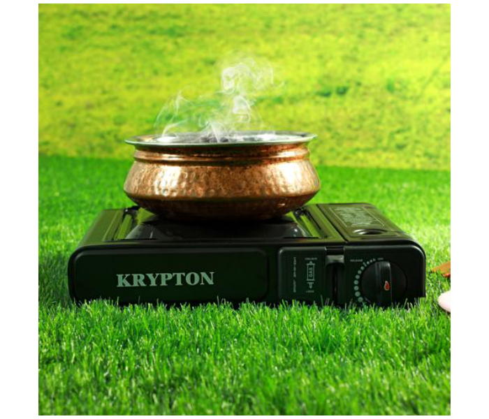 Krypton KNGC6338 Portable Gas Stove - Black - Zoom Image 3