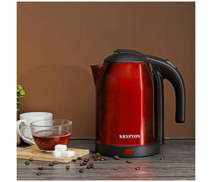 Krypton KNK5272 1.8 Litre 1500 Watts Stainless Steel Water Kettle - Red and Black - Zoom Image 5