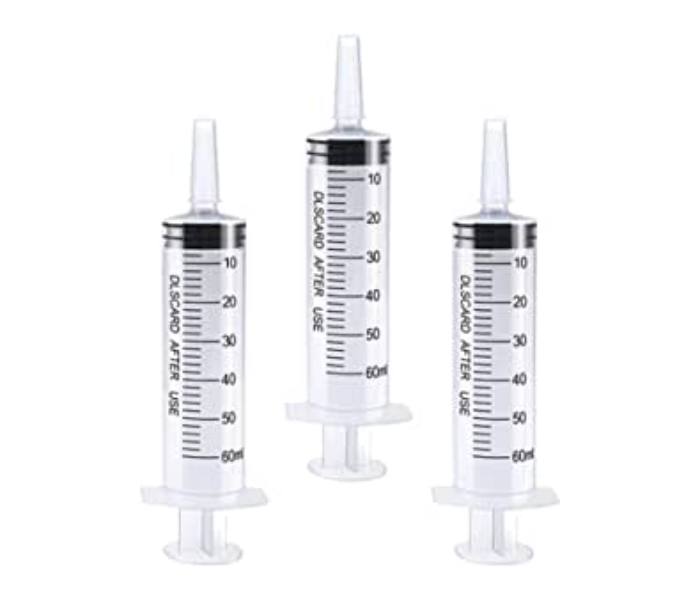 Galaxy 3 Packs 60ml Plastic Syringe for Industrial Feeding Animals - Zoom Image 1