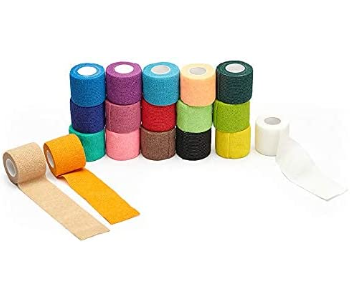 Galaxy 12 Rolls Self-Adherent Non Woven Bandage Wrap - Zoom Image 1