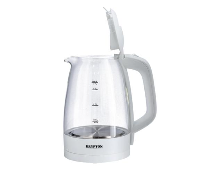 Krypton KNK5276 1.7 Litre 2200 Watts Electric Glass Kettle - White - Zoom Image 3