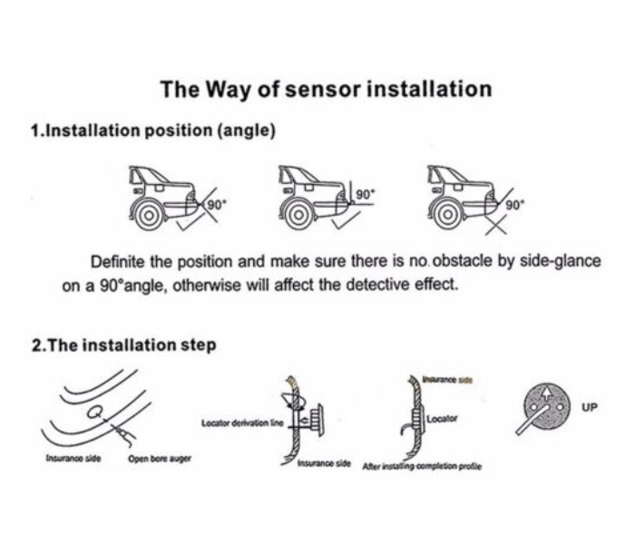 Galaxy Ocean Assistant 4 Sensors Car Reverse Buzzer LED Display Front and Rear Alarm Car Parking Sensor - Black - Zoom Image 5