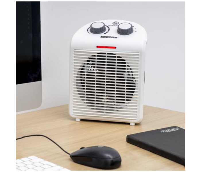 Geepas GFH28520 2000 Watts Fan Heater - White - Zoom Image 2