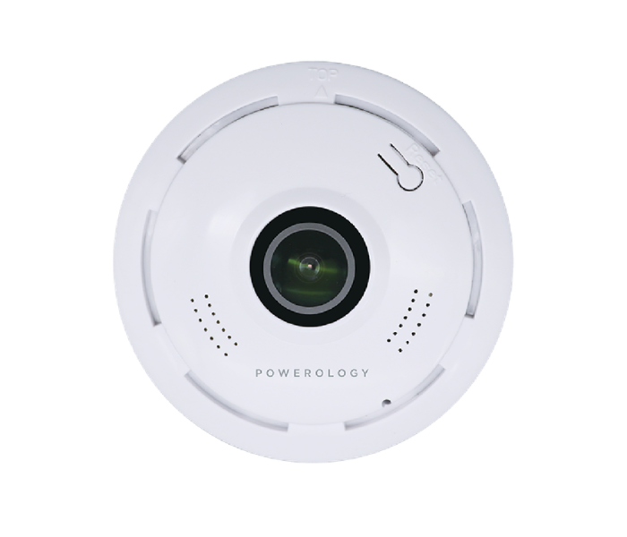 Powerology PFIPCWH Wi-Fi Panoramic Camera - White - Zoom Image 3