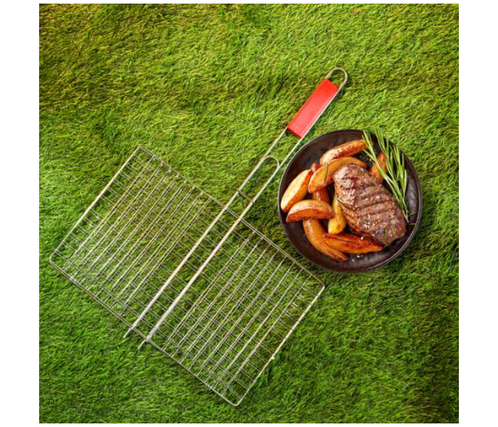 Royalford RF10384 Chromium Plated Iron Barbeque Grill - Silver - Zoom Image 2