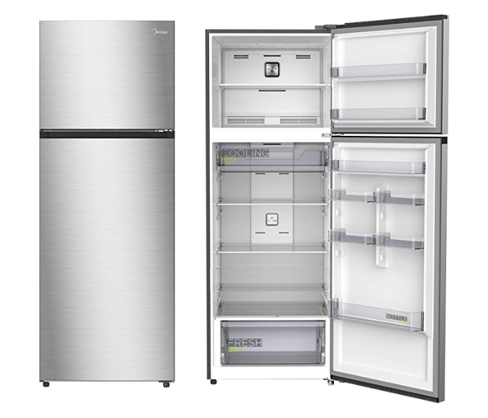 Midea MDRT580MTE46 Top Mount Refrigerator - Silver - Zoom Image 1