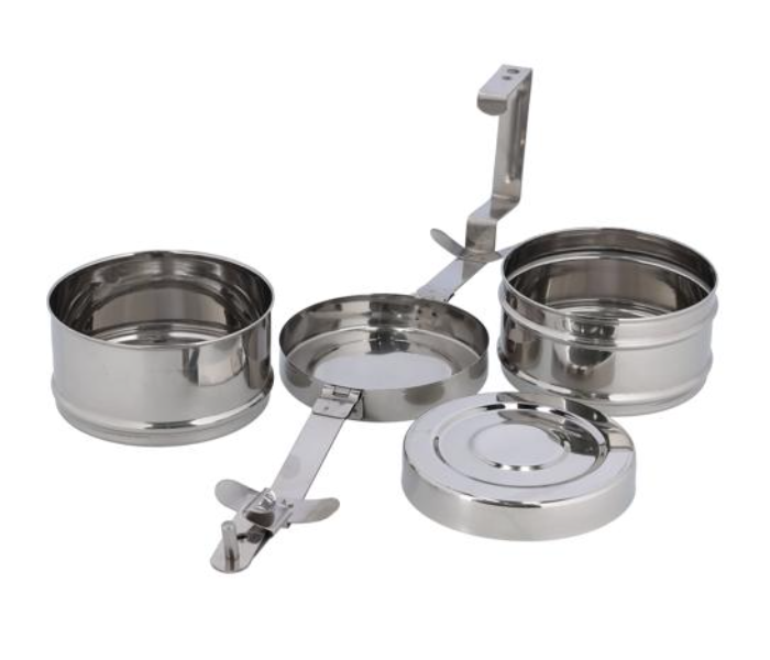 Royalford RF10557 2Layer Steel Bombay Tiffin - Silver - Zoom Image 6