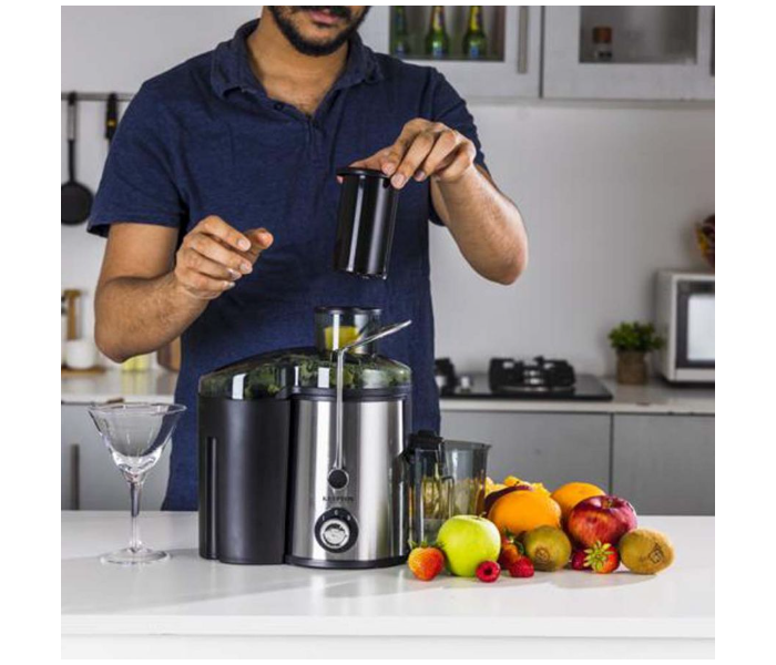 Krypton KNJE6302 450ml Stainless Juice Extractor - Black and Silver - Zoom Image 2