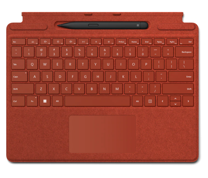 Surface Pro Signature Keyboard English - Arabic with Slim Pen 2 8X6-00034 - Poppy Red - Zoom Image 1