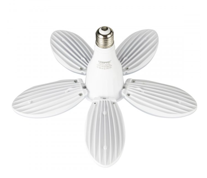 Geepas GESL55096 60 Watts 5 Leaf LED Folding Lamp - White - Zoom Image 5