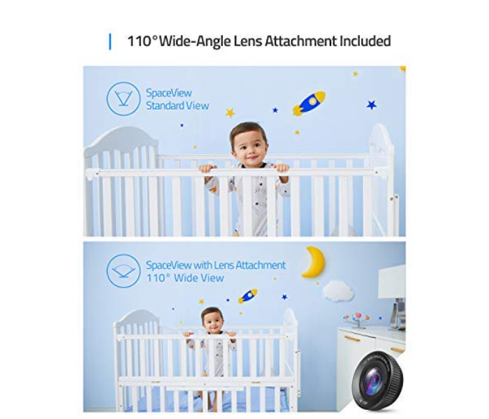 Anker T83002D3 Space View Baby Monitor B2C - UK - Grey and White - Zoom Image 4