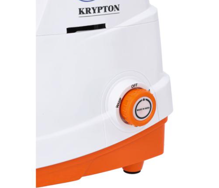 Krypton KNB6191 550 Watts 2 in 1 Mixer Grinder - White and Orange - Zoom Image 3