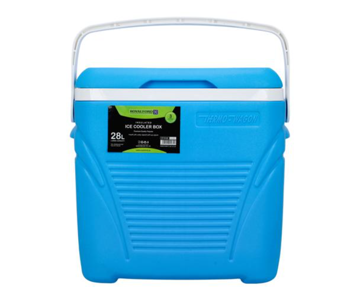 Royalford RF10481 28Litre Insulated Ice Cooler Box - Blue - Zoom Image 1