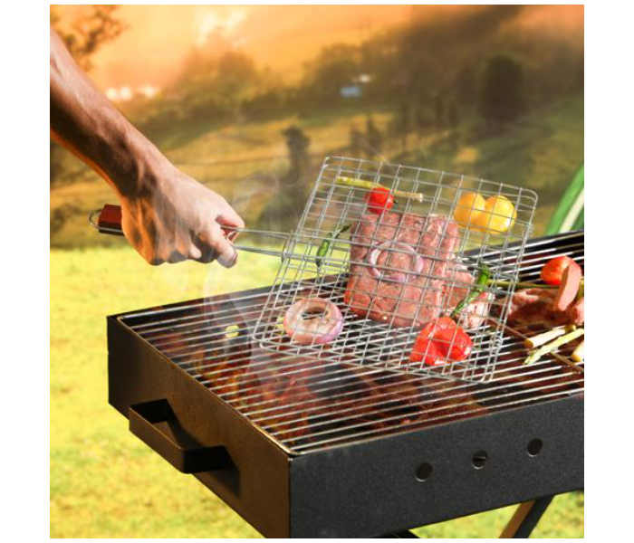 Royalford RF10378 Chromium Plated Iron Barbeque Grill - Silver - Zoom Image 3