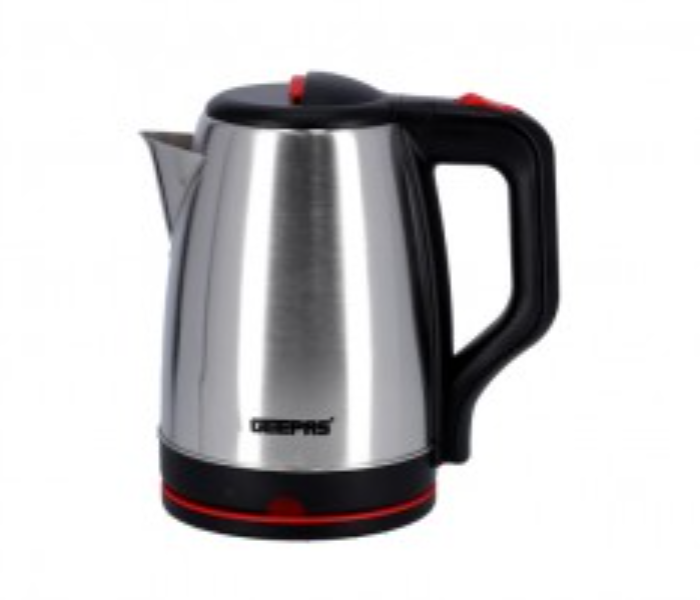 Geepas GK38044 1.8 Litre 1500 Watts Stainless Steel Electric Kettle - Silver - Zoom Image