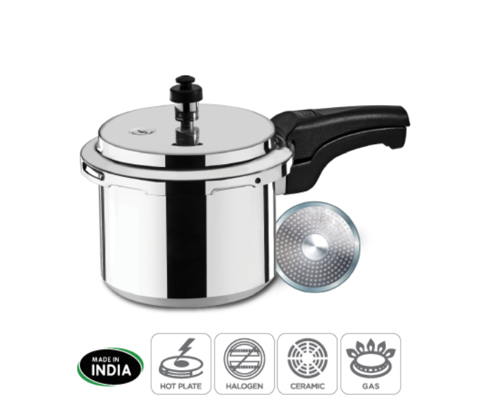 Sanford SF3255PCIB 3 Litre Aluminium Pressure Cooker - Silver - Zoom Image