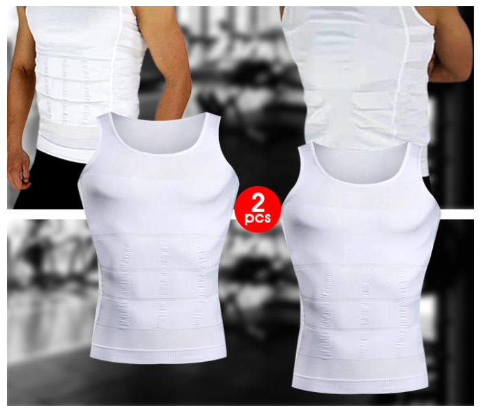 Slim & Lift Slimming Shirt For Men Small Size - White