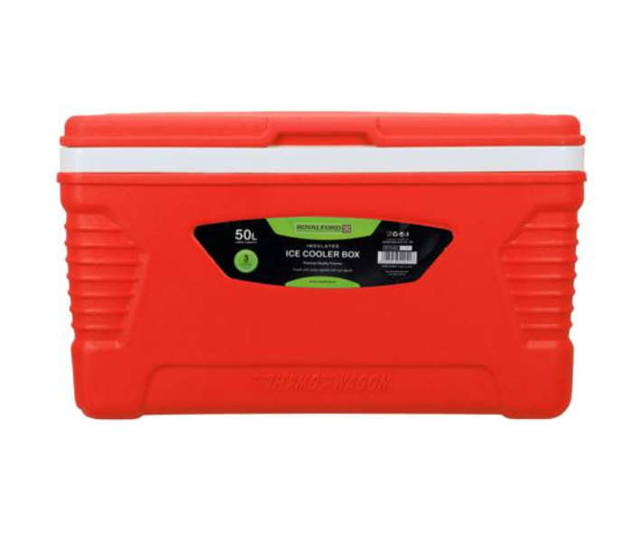 Royalford RF10483 50Litre Insulated Ice Cooler Box - Red - Zoom Image