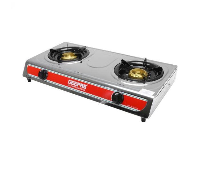 Geepas GGC31013 2 Burner Gas Stove - Silver - Zoom Image 4