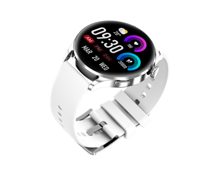 Galaxy Ocean Fw17 Pro 1.32 Inch Smart Watch - Silver - Zoom Image 1