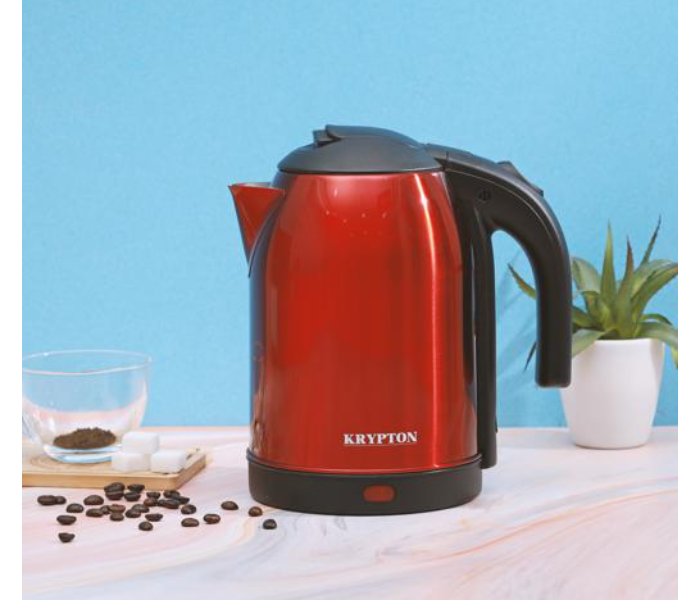 Krypton KNK5272 1.8 Litre 1500 Watts Stainless Steel Water Kettle - Red and Black - Zoom Image 2