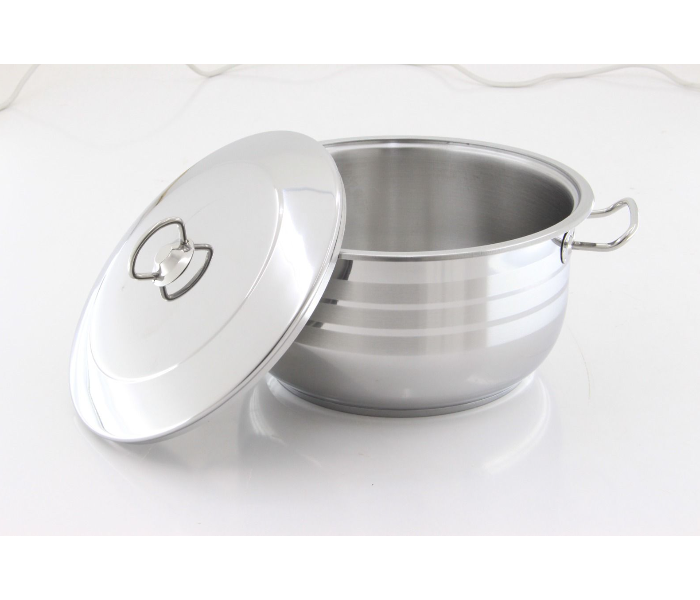 Gitco R177 20 cm Royal Stainless Steel Deep Pot With Lid - Silver - Zoom Image 2