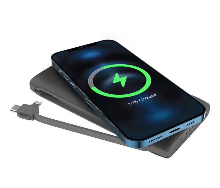 Powerology PPBCHA1041-BK 4 in 1 10000mAh Wireless Power Bank Station - Black - Zoom Image 3