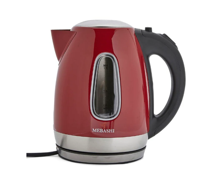 Mebashi ME-KT1102SSRD 1850 - 2200 Watts 1.7 Litre Electric Kettles - Red - Zoom Image 1