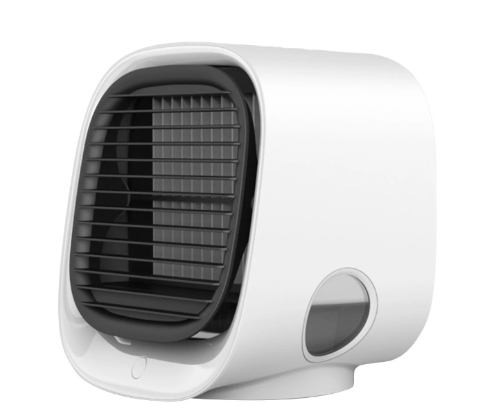 3 Adjustable Wind Speed Personal Portable Desktop Air Cooler - White - Zoom Image 1