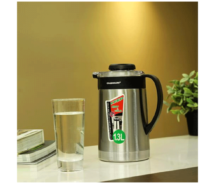 Krypton KNVF6334 1.3 Litre Vacuum Flask - Black and Silver - Zoom Image 2