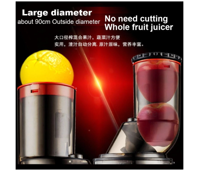 Galaxy Ocean Cold Press Luxury Vertical Masticating Juicer Machine Dual Filter Net system Squeeze - Red - Zoom Image 2