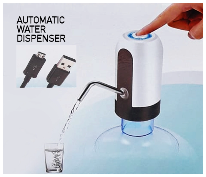 RMN Combo of 3 Pieces Automatic Water Dispenser - Black and White - Zoom Image 2