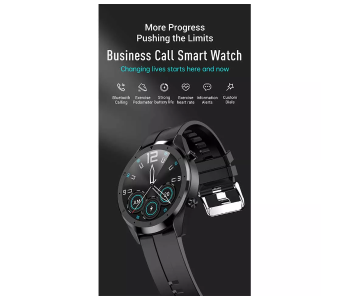 G-Tab GT2 1.3 Inch 220mAh Smart Watch - Black - Zoom Image 6