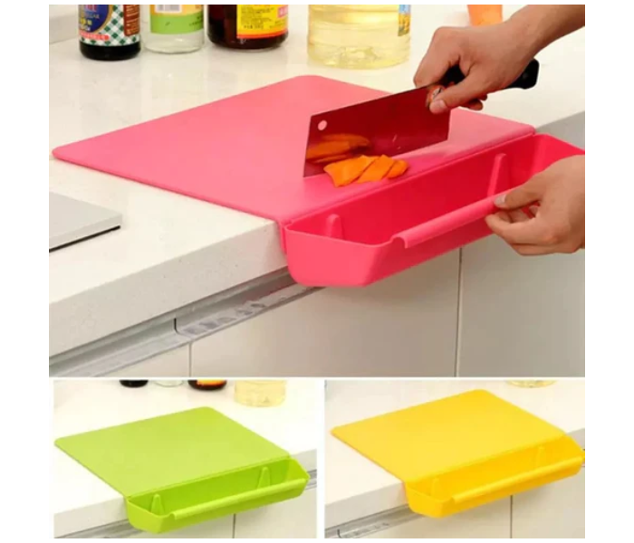 KB-211 2 in 1 Cutting Board with Removable Slot Bin - Pink - Zoom Image 4