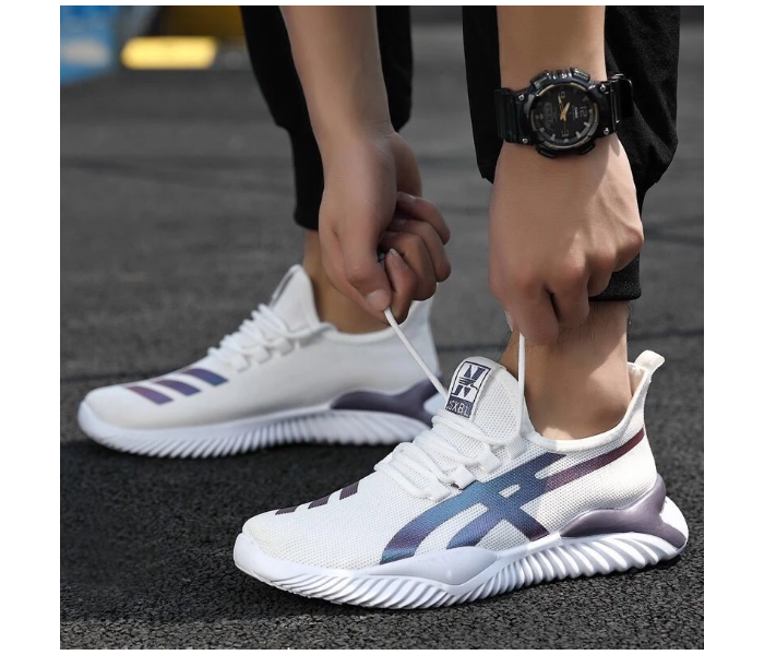 Galaxy Walking Style Sports Shoes for Men EU 42 - White - Zoom Image 2