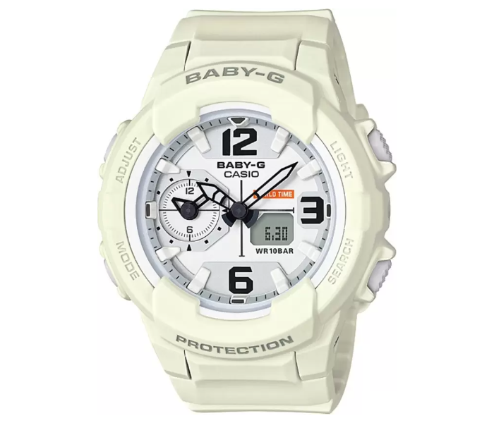 Casio BGA-230-7B2DR Baby-G Analog-Digital Watch for Women - White - Zoom Image 1