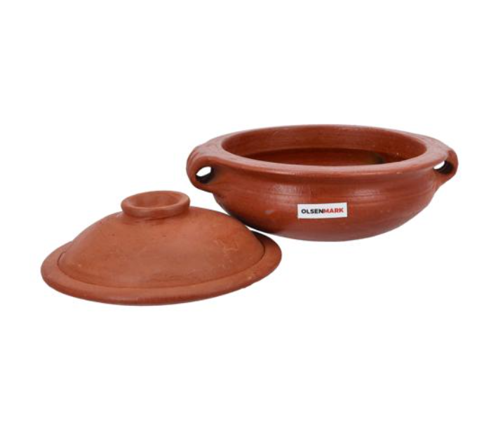 Olsenmark OMCP6005 Traditional Cookware Uruli Chaty and Lid - Brick Red - Zoom Image 5