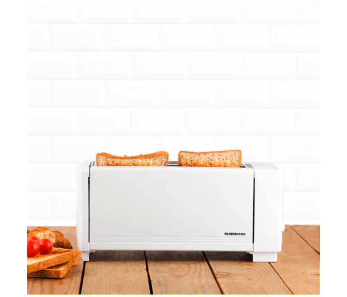 Olsenmark OMBT2493 4 Slice Bread Toaster - White - Zoom Image 2