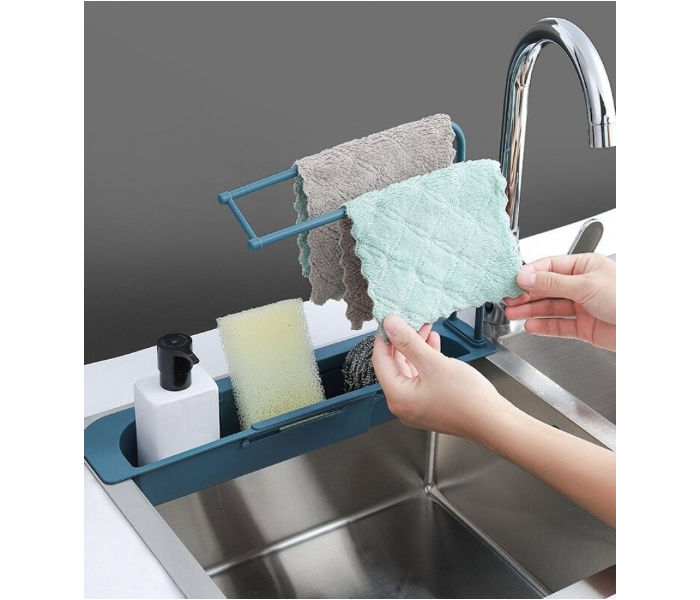 Generic Telescopic Sink Holder Expandable Storage Drain Basket - Zoom Image 1