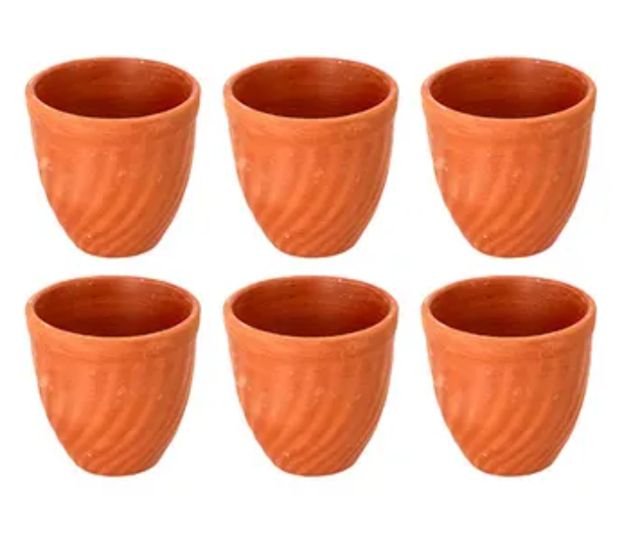 Olsenmark OMCP6021 80ml 6 Piece Traditional Cookware Tequila Cup Set - Orange - Zoom Image 3