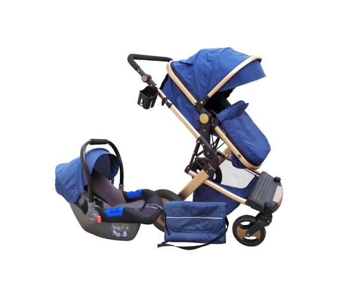 Powerful Landscape 104 -b Single Strollers With Car Seat for Babies - Blue - Zoom Image