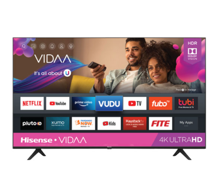 Hisense 43A61G 43 inch 4K UHD Smart TV - Black - Zoom Image 1