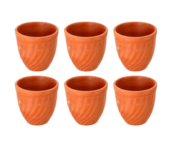 Olsenmark OMCP6021 80ml 6 Piece Traditional Cookware Tequila Cup Set - Orange - Zoom Image 2