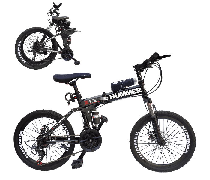 Hummer 26-6 -bl Better Folding Wire 20 Inch Bicycle For Kids - Black - Zoom Image