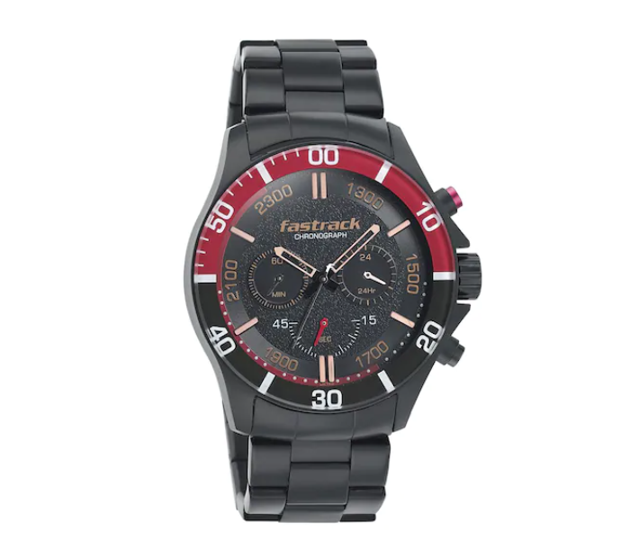 Fastrack 3072NM01 Stainless Steel Analog Watch - Black - Zoom Image 1