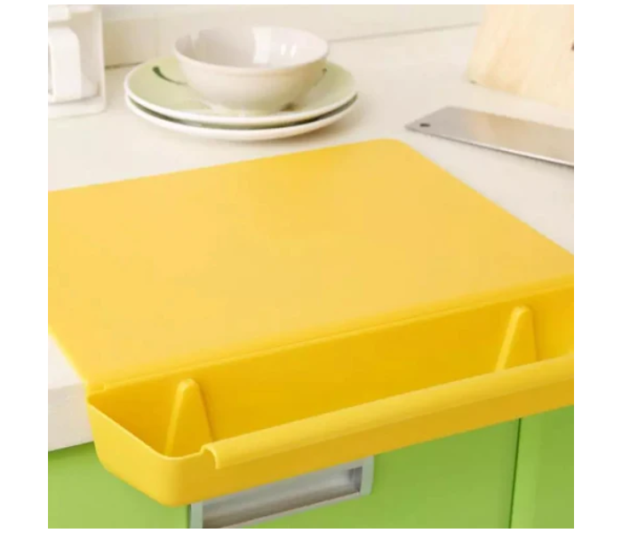 KB-211 2 in 1 Cutting Board with Removable Slot Bin - Yellow - Zoom Image 3