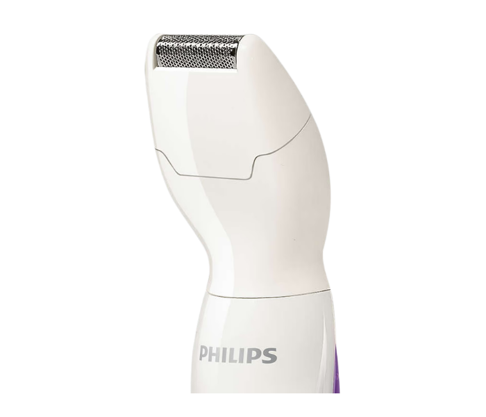 Philips BRT383/15 Essential Stainless Steel Blades Cordless Bikini Trimmer for Women - White and Purple - Zoom Image 6