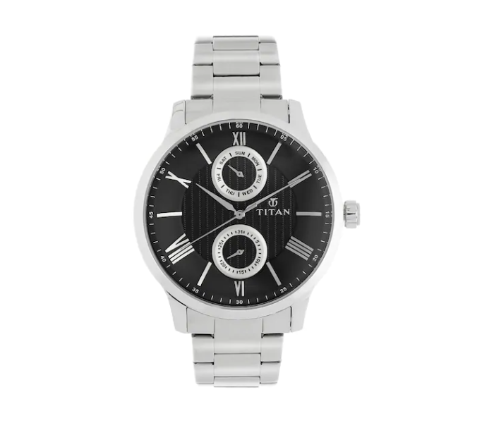 Titan 90100SM01 Classique Analog Watch for Men - Silver - Zoom Image 1